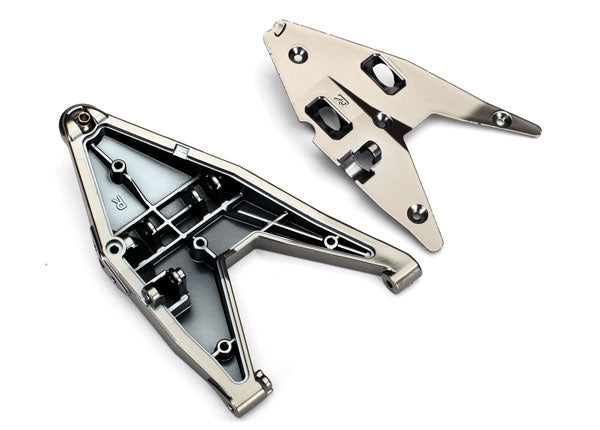 Traxxas Lower Right Suspension Arm w/Insert: UDR (Satin Black Chrome)