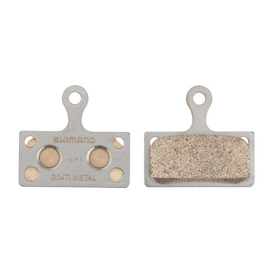 Shimano, BR-M9000, G04TI, Disc brake pads, Metal, Without fins, Pair, F type