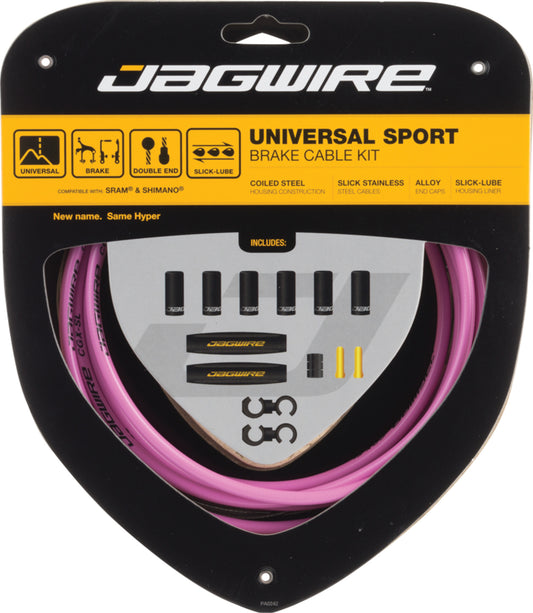 Jagwire Universal Sport Brake Cable Kit (Pink)