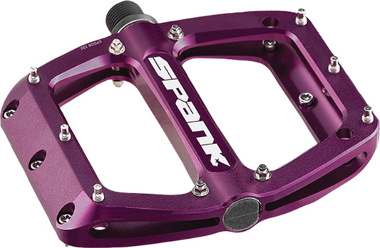 Spank Spoon 100 Alloy Flat Pedals: Purple