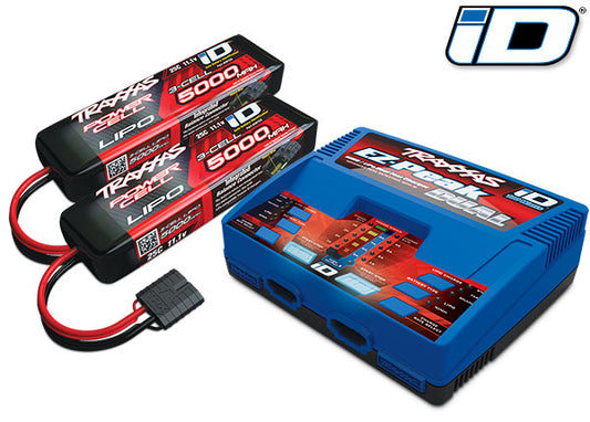 Traxxas 3S 5000mah Dual Lipo and Charger Completer Pack