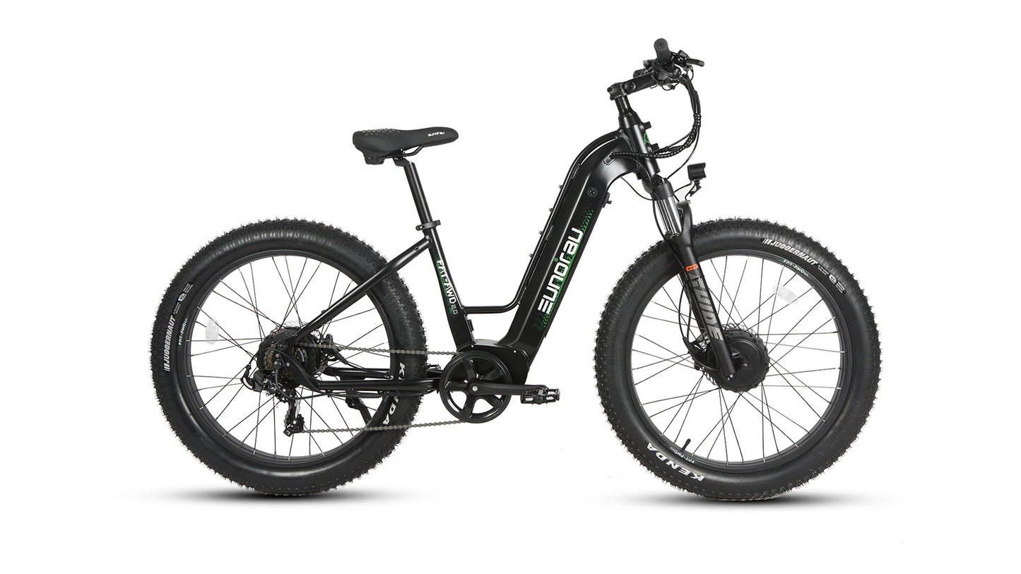 EUNORAU FAT-AWD 2.0 STEP THRU Electric Bike (Raven)