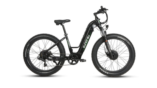 EUNORAU FAT-AWD 2.0 STEP THRU Electric Bike (Raven)