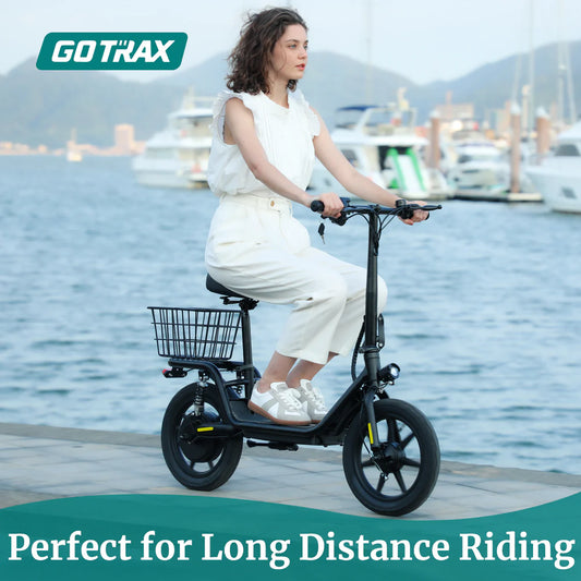 GOTRAX Flex Ultra Foldable Electric Scooter with Seat 14"