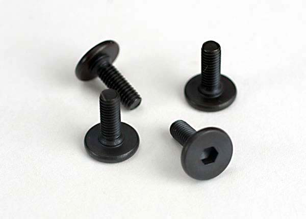 Traxxas Countersunk Flathead Screws: M3x10mm (4)