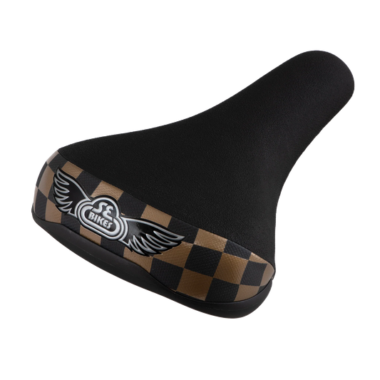 SE Bikes Flyer Seat Checkerboard (Black/Gold)