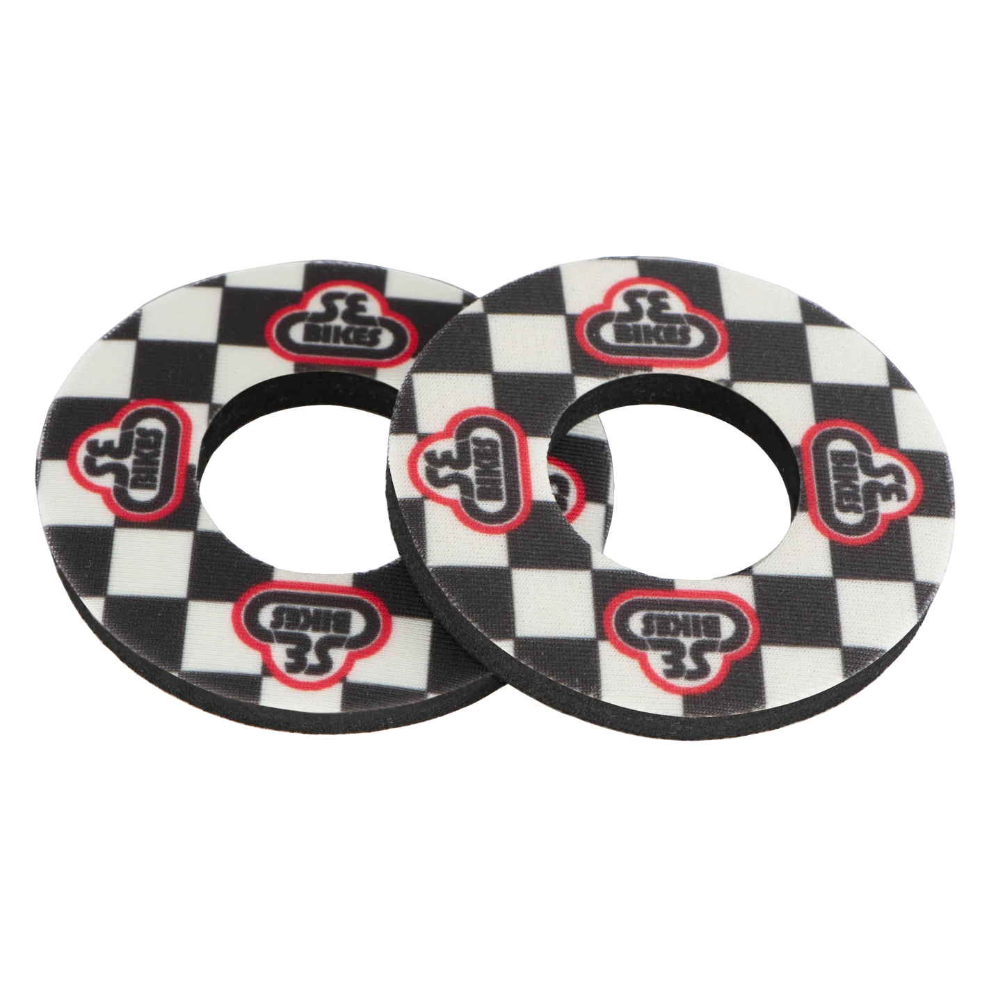 SE Bikes Grip Donuts Checkerboard (Black/White)