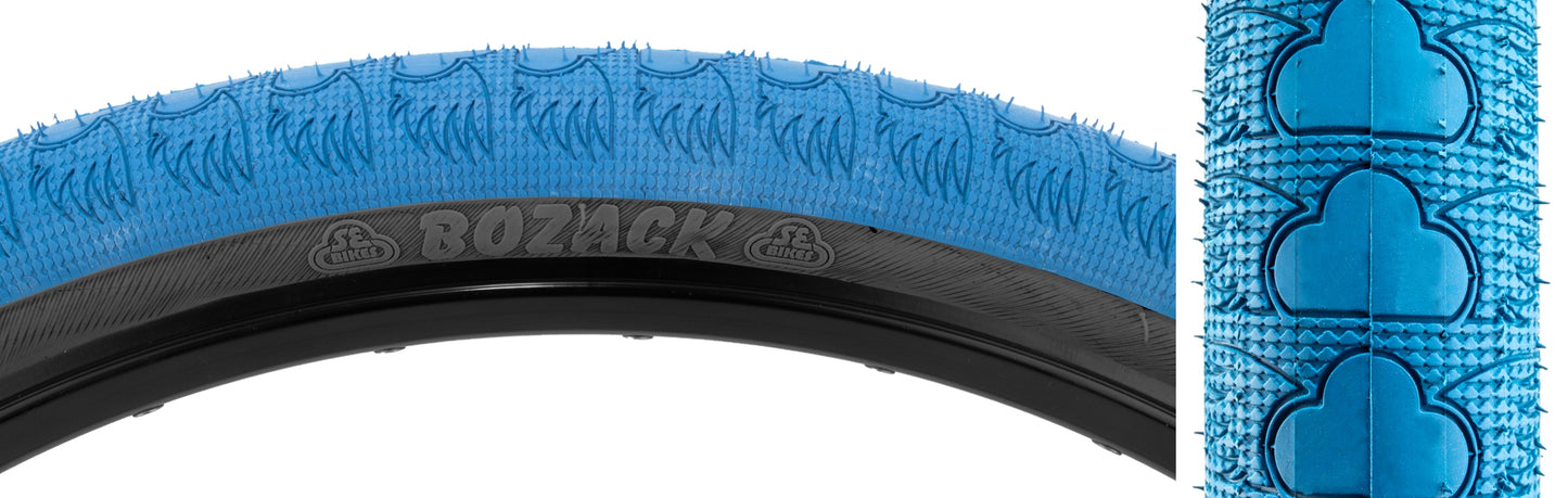 SE Bikes Bozack Tire 26" x 2.4" (Black/Light Blue)