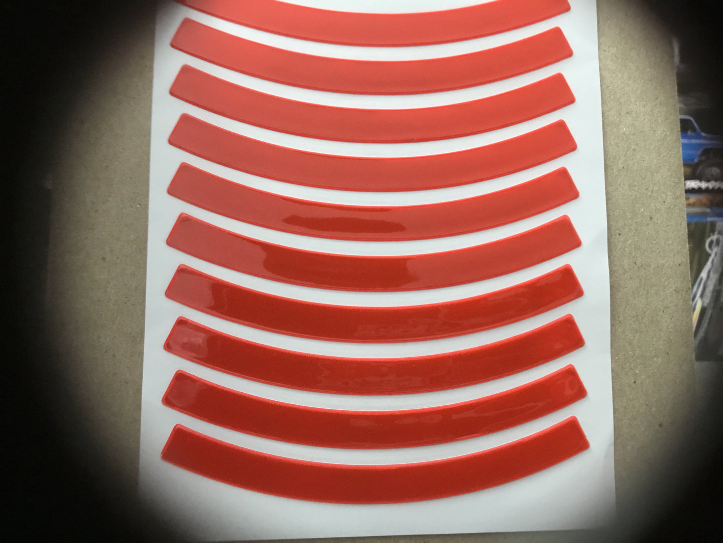 Reflective Rim Stickers: Assorted Colors (Small)