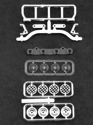 RPM Narrow Roof Mounted Light Bar Set: 1/10 4” Wide (Chrome)