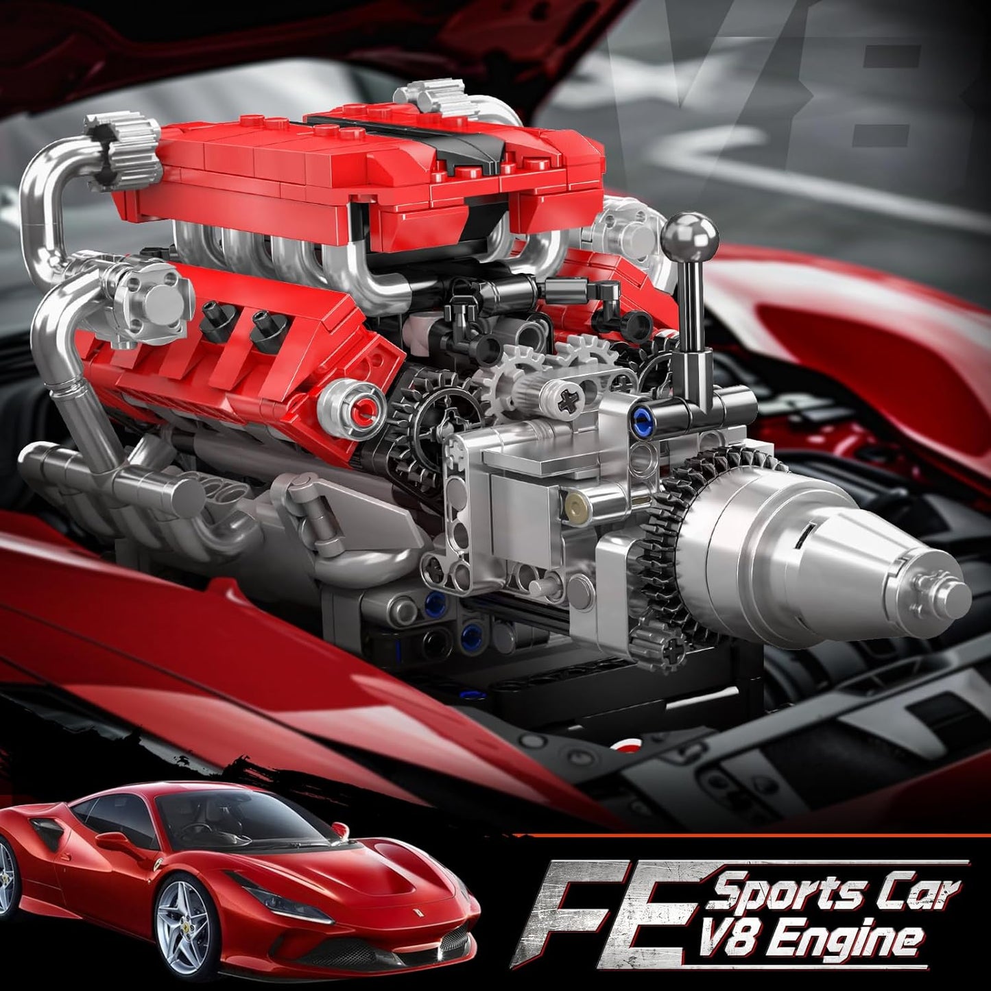 Mould King 10204 Build Your Own V8 Engine