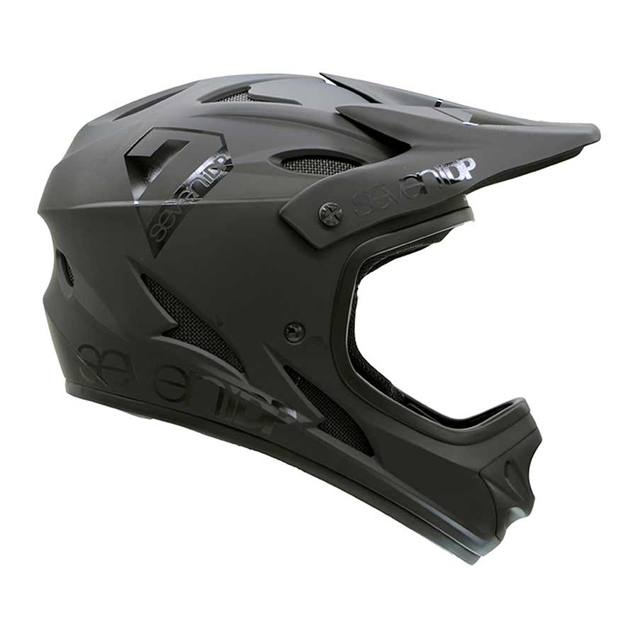 7iDP M1 Full Face Helmet Matt (Black/Gloss Black) XL 61 - 62cm