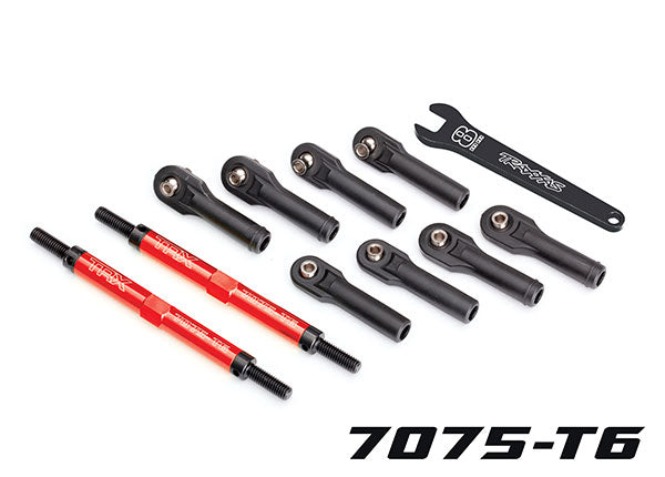 Traxxas Aluminium Toe Links 7075-T6: E-Revo (Red)