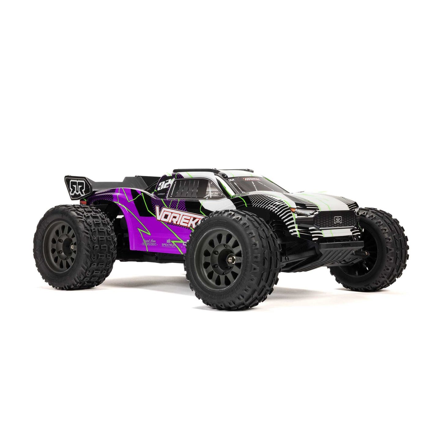 Arrma 1/10 VORTEKS 2WD Mega 550 Brushed Stadium Truck w/Battey/Charger: RTR (Purple)