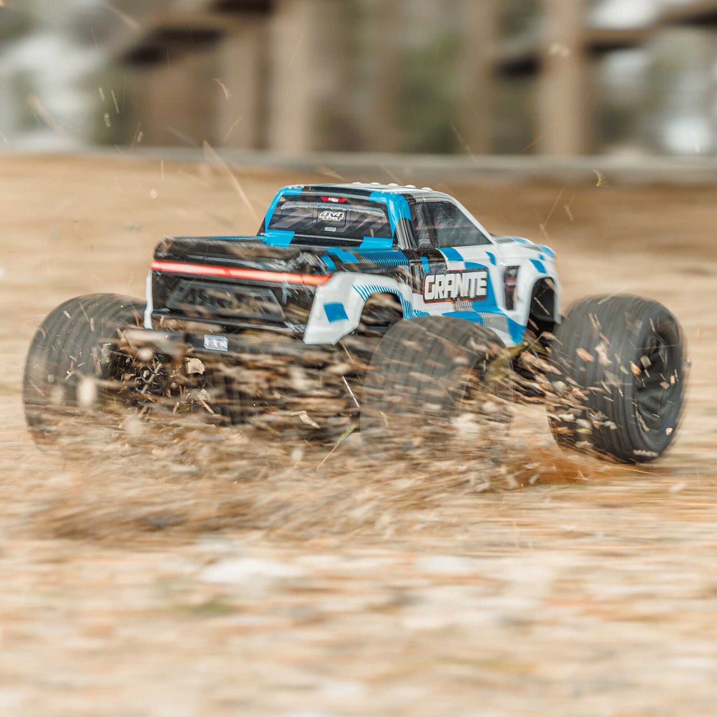 Arrma 1/10 GRANITE 4x4 665 Mega Brushed Monster Truck: RTR (Blue)