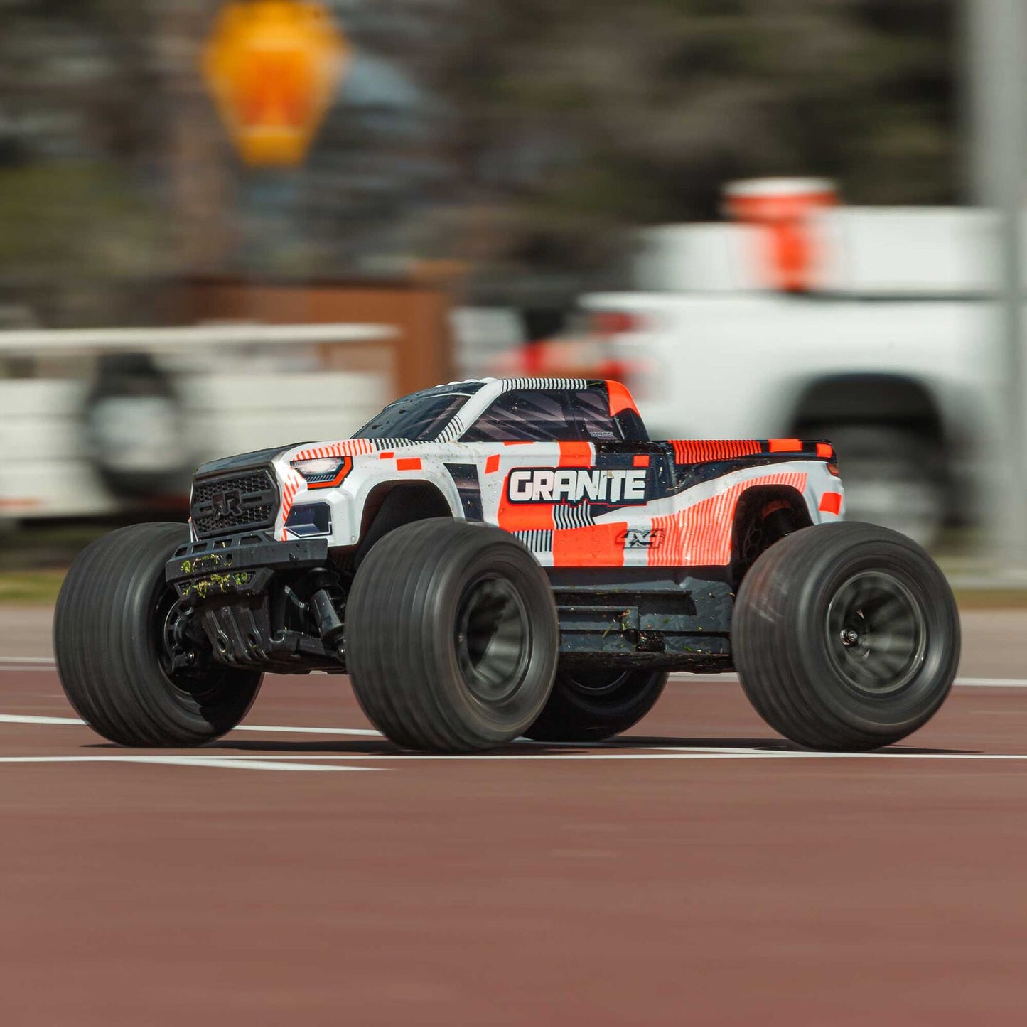 Arrma 1/10 Granite 4x4 665 Mega Brushed Monster Truck: RTR (Orange)