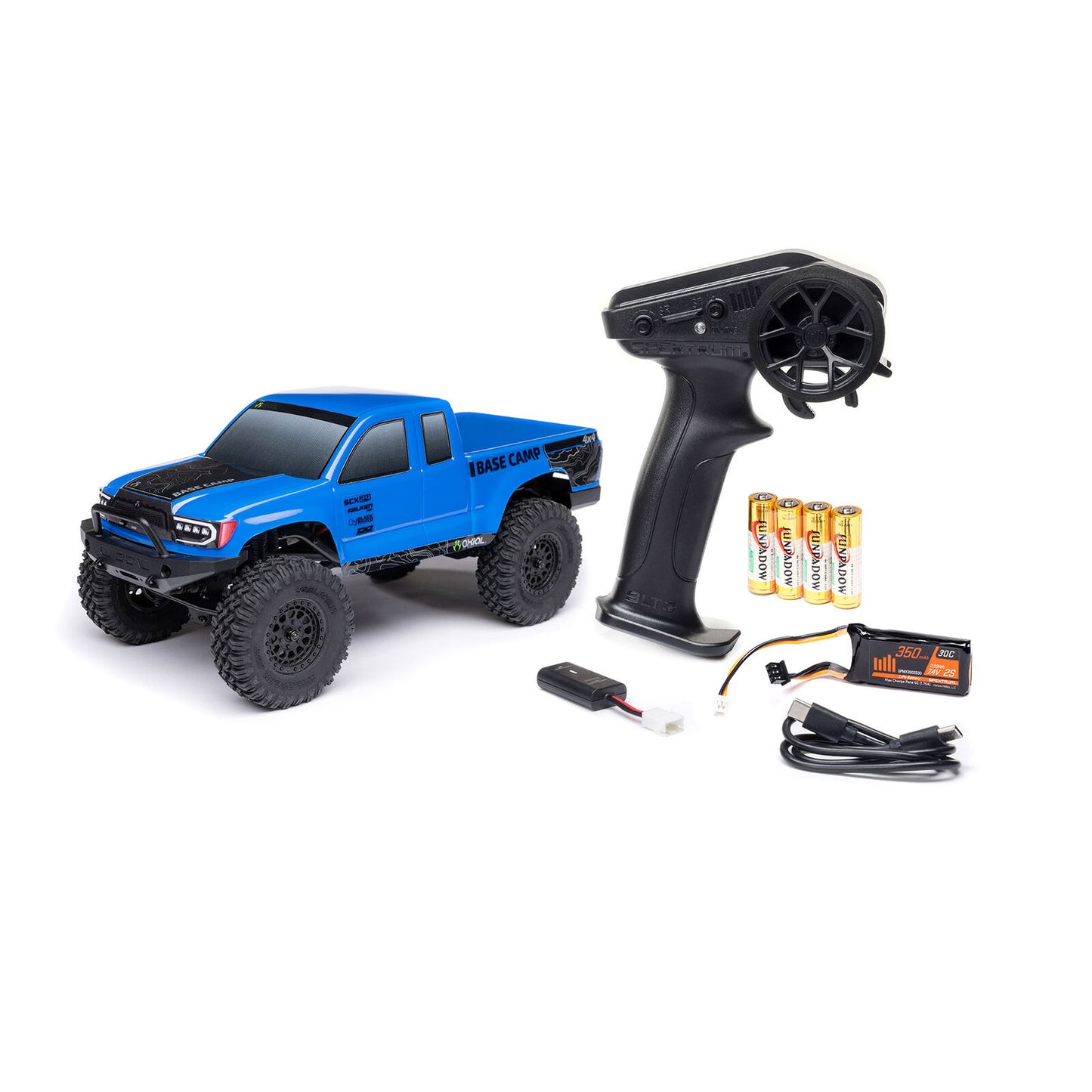 Axial SCX24 Base Camp 4WD RTR Micro Crawler: Blue