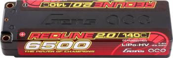 Gens Ace Redline 2.0 2S 140C 6500mah Lipo: 5mm Bullets