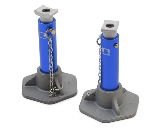 Hot Racing 1/10 Aluminum Jack Stands: Blue