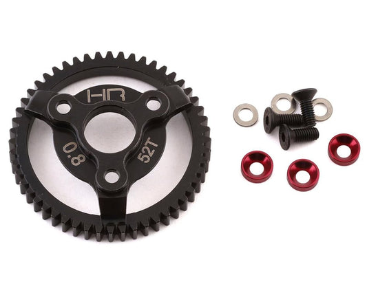 Hot Racing Steel 32P Spur Gear: 52T (Red)