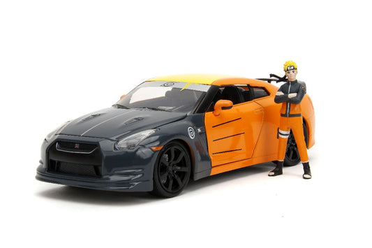 Jada 1/24 2009 Nissan GT-R (R35) w/Naruto Figure: Glossy Orange