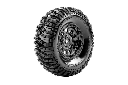 Louise R/C Mallet CR 1.9” Class 1 Super Soft Crawler Tire: Black Chrome