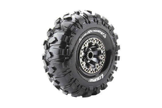 Louise R/C Rowdy CR 2.2” Super Soft Crawler Tire: Black Chrome