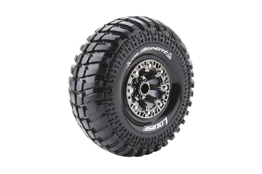 Louise R/C Ardent CR 2.2” Super Soft Crawler Tire: Black Chrome