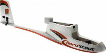 Hobbyzone Fuselage w/Elevator and Rudder Servos: Aeroscout