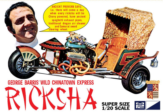 MPC 1/20 George Barris Ricksha Show Rod Model Kit