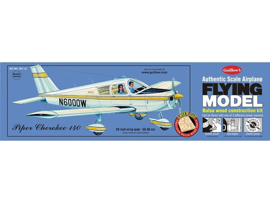 Guillows 1/20 Piper Cherokee 140 Wooden Flying Model