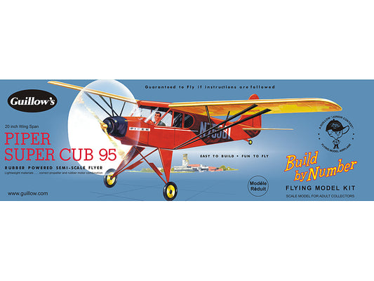 Guillows Piper Cub 95 Rubber Powered Semi Scale Flyer