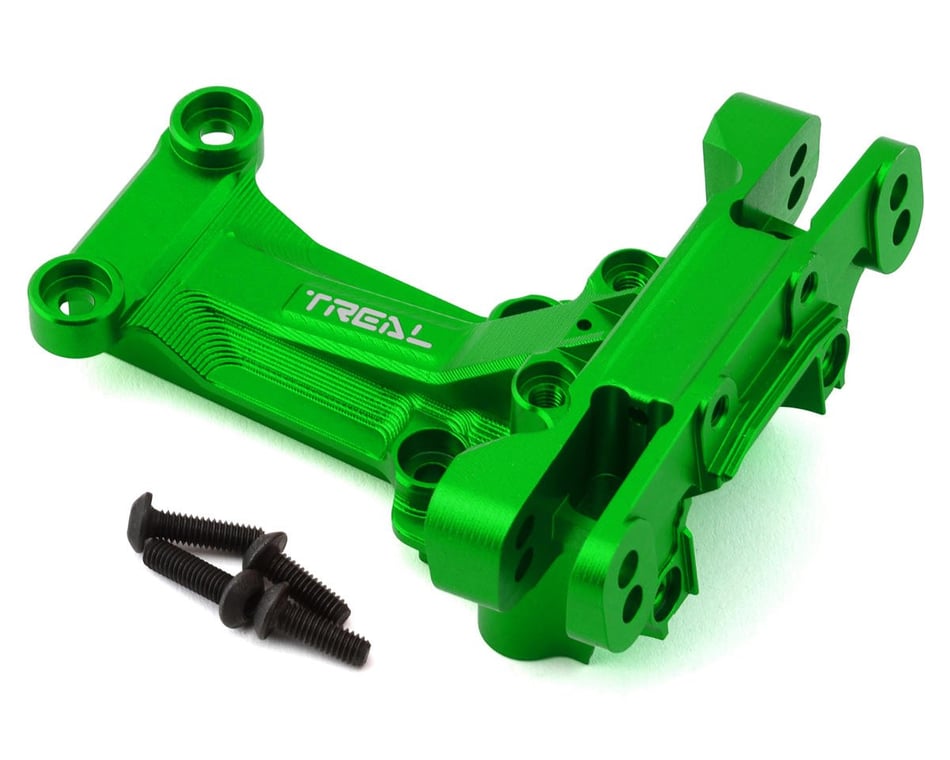 Treal Hobby Aluminum 7075 Front Upper Bulkhead: Traxxas X-Trucks (Green)