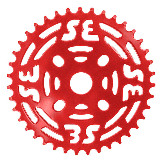 SE Bikes 1/8 Steel Chainring: 39T (Red)