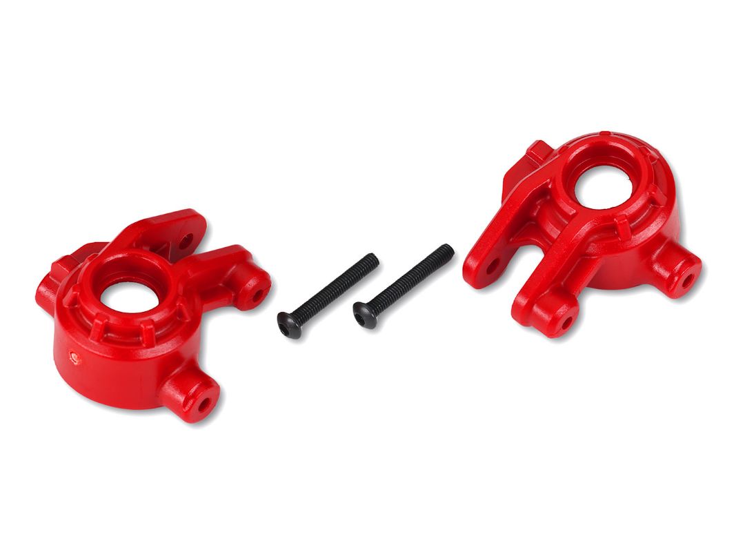 Traxxas Extreme Heavy Duty Steering Blocks: Red
