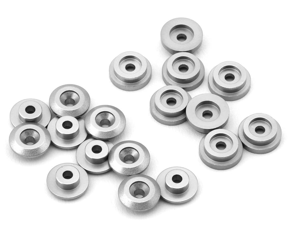 Treal Hobby Aluminum 7075 Body Button Set: Mini LMT (Silver)