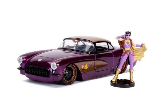 Jada 1/25 DC Comics Bombshells 1957 Chevy Corvette w/Batgirl