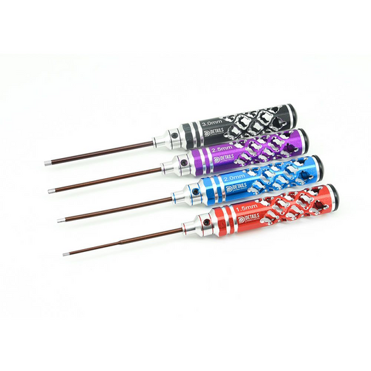 Hobby Details Hurricane Hex Driver Set: 1.5/2.0/2.5/3.0mm Tips