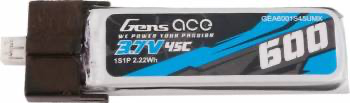 Gens Ace 600mah 1S 3.7V 45C Lipo Battery