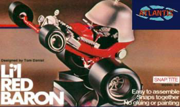Atlantis 1/32 Tom Daniels Lil Red Baron Snap Model Kit
