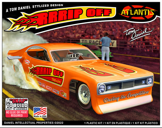 Atlantis 1/32 Tom Daniels RRRip Off Funny Car Snap Model Kit