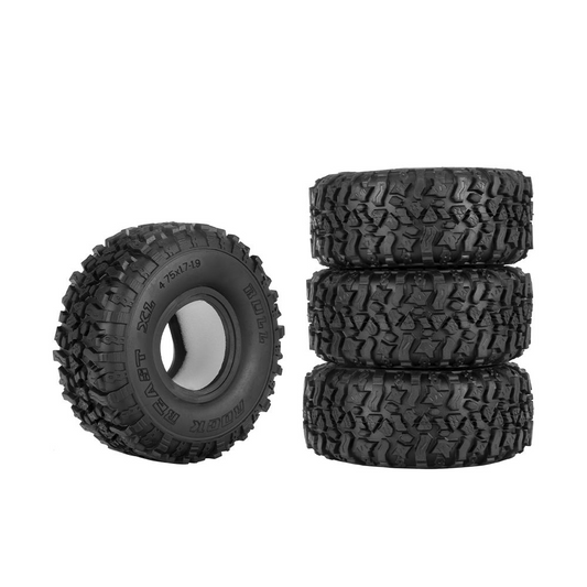 Hobby Details 1.9” Crawler Tires w/Foams: 4.72x1.77” (Style 2)
