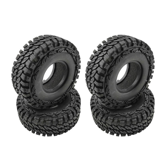 Hobby Details 1.9” Crawler Tires w/Foams: 4.65x1.89” (Style C)