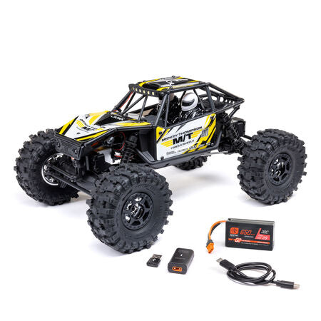 Axial Capra UTB18 1/18 4WS 4X4 Brushed Rock Crawler: RTR (Mickey Thompson Yellow)