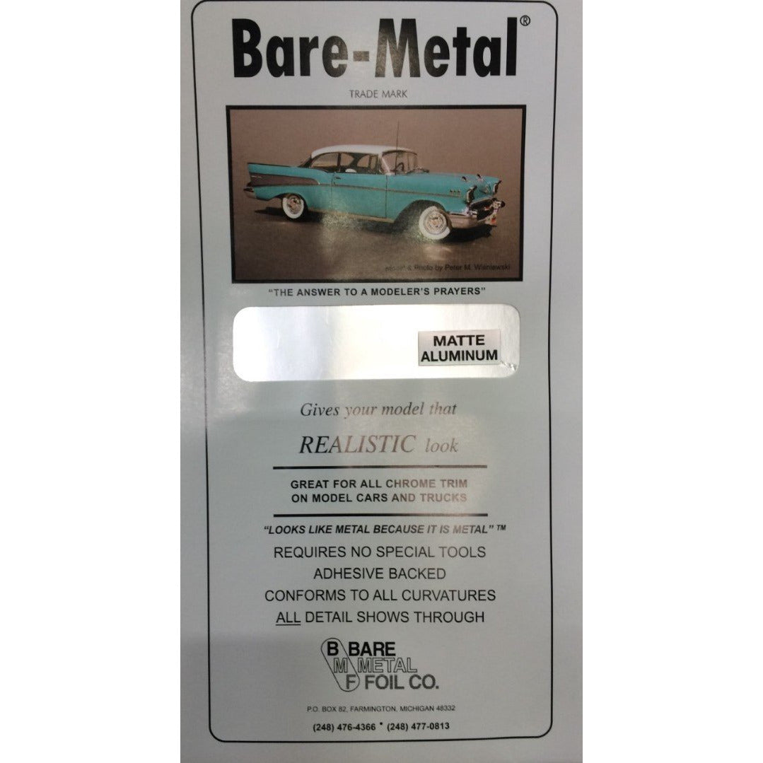 Bare Metal Chrome Foil: Matte Aluminium