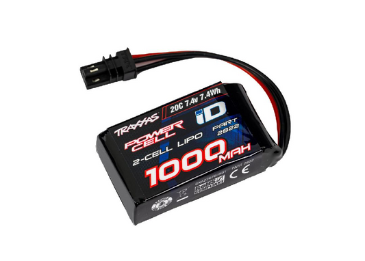 Traxxas 2S 7.4V 1000mah Lipo Battery: TRX-4M