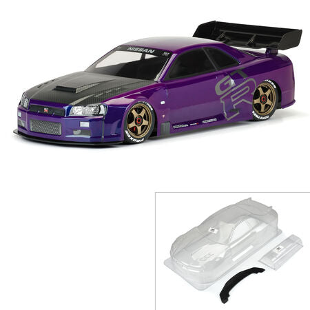 PROTOform 1/7 2002 Nissan Skyline GT-R R34 Clear Body: Infraction