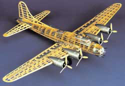 Guillows 1/28 Boeing B-17G Flying Fortress Wooden Model Kit