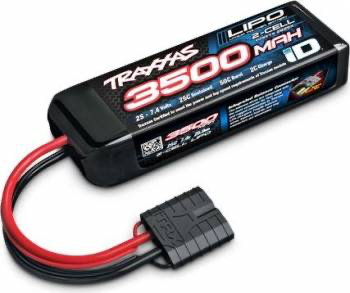 Traxxas 2S 3500mah 7.4V ID Lipo Battery: Mini MAXX