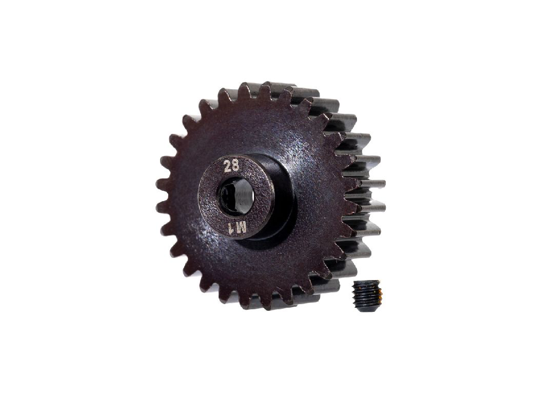 Traxxas Hardened Steel 5mm Pinion: Mod1 (28T)